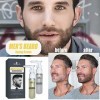 gaoqiao Kit de Coloration de Barbe - Barbe assombrie pour Hommes,Produit de Coloration de la Barbe, Colore la Moustache et la