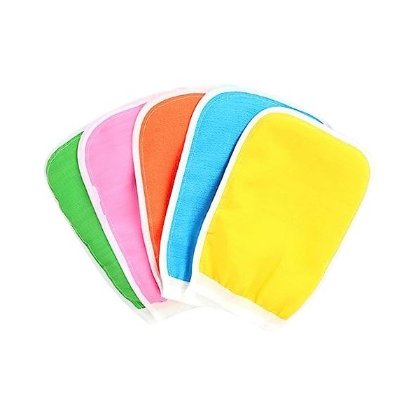 FOMIYES 5 Pièces Gant De Gommage Pour Le Corps Gant De Gommage Pour Le Corps Gant De Bain Gant De Gommage Coréen Gants De Bai