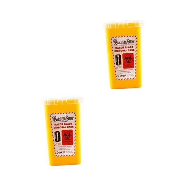 GLEAVI 1pc Petit Conteneur Pour Objets Tranchants Lame De Sécurité Délimination Conteneur Délimination Des Aiguilles Distri