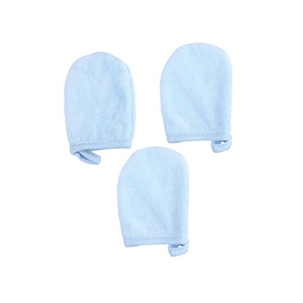 POPETPOP 3 Pièces Gant Exfoliant Pour Le Visage Démaquillant Gant En Microfibre Pour Le Visage Réutilisables Tampon En Tissu 