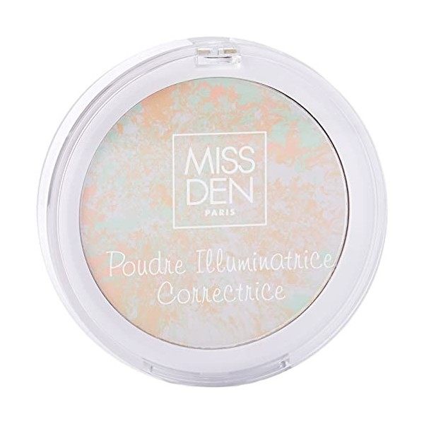 MISS DEN - Poudre Illuminatrice Correctrice Teint Parfait – Highlighter – Diminue Les Imperfections