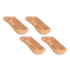 Peigne en Bois de Pêcher, Masse le Cuir Chevelu, Réduit la Casse des Cheveux et les Pointes Fourchues, Parfait pour les Cheve