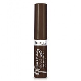 Rimmel Brow This Way - Mascara à Sourcils à lHuile dArgan - Marron Foncé 5 ml