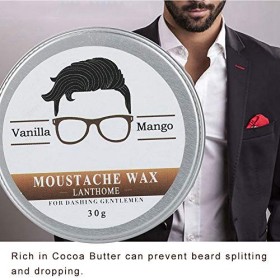 Crème De Soin De Barbe Pour Hommes 30g, Baume à Barbe De Qualité Supérieure, Crème De Moustache Au Bois De Santal, Crème De S