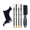 Ensemble complet de coiffage de barbe peigne et brosse guide de coupe pour sculpter la barbe sans effort Accessoires de toile