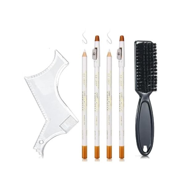 Ensemble complet de coiffage de barbe peigne et brosse guide de coupe pour sculpter la barbe sans effort Accessoires de toile