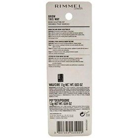 Rimmel London Brow This Way Sculpting Kit - 001 Blonde For Women 0.07 oz Eyebrow