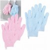 SPORTARC Lot de 2 gants de toilette exfoliants à double texture pour douche, gommage, exfoliant, exfoliant, exfoliant, gant d