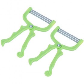 HEALLILY 2 Pièces Du Visage Hair Remover Manuel Cheveux Threader Épilateur Portable Visage Lèvres Dispositif Dépilation pour