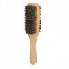 Brosse à Barbe Pour Hommes, Brosses De Coiffure Double Face, Brosses à Cheveux En Bois, Gommage des Cheveux Avec Manche En Bo