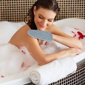 Gant de Exfoliant Gant Gommage en Bambou Enlève les Cellules Mortes de la Peau Nettoie les Pores en Profondeur Massage Gloves