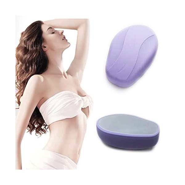 WOOXDYUK Épilateur à Cheveux sans Rasage Épilateur pour Femme avec Effet épilateur pour Peau Lisse sans chaume Violet