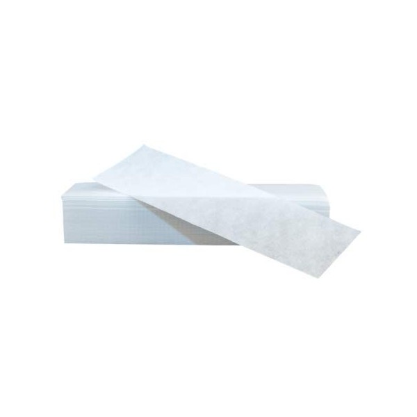 Lot de 100 bandes non tissées pour cire chaude et pâte à sucre - Anti-déchirure - Pour tout type dépilation sur les jambes, 