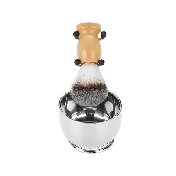 Kit de barbe, brosse à barbe, ensemble de rasage anti-dérapant pour hommes, kit de rasage professionnel classique en acier in