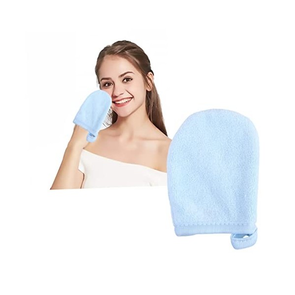 Mikinona 3 Pièces Gants De Spa Gants De Gommage Pour Le Corps Démaquillants En Microfibre Débarbouillettes Serviette En Micro