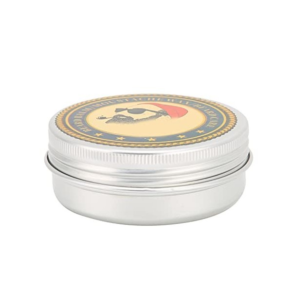Cire de Coiffage de Barbe pour Hommes, Crème de Soin de Barbe, Crème de Toilettage de Barbe pour Toutes les Longueurs, Fourni