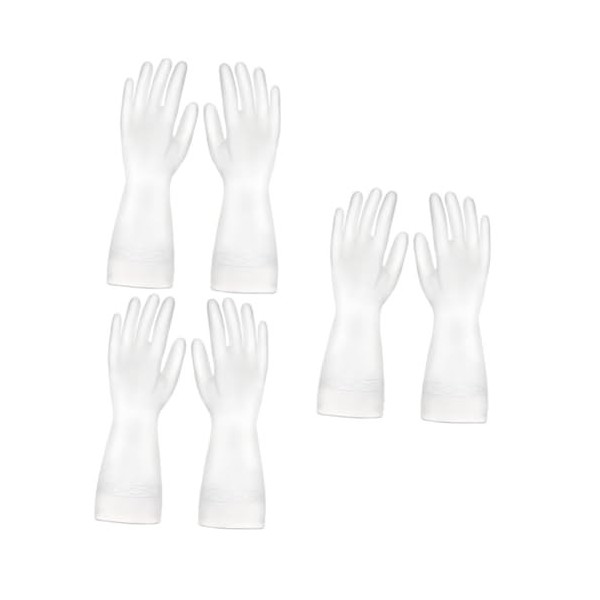 Mobestech 1 Paire De Gants En Latex Pour La Vaisselle En Pvc Pour La Maison Translucides