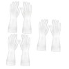 Mobestech 1 Paire De Gants En Latex Pour La Vaisselle En Pvc Pour La Maison Translucides