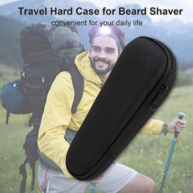 Fesjoy Étui de transport rigide compatible avec la housse noire de rasoir Braun Series pour homme