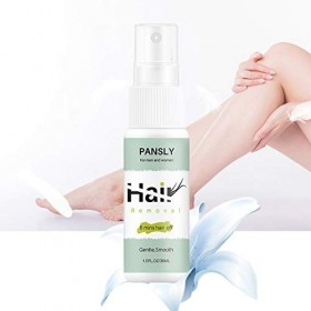 ERYUE Vaporisateur,PANSLY 8 Minutes Hair Off 30 ML Spray Épilatoire Jambes Bras Épilateur Doux