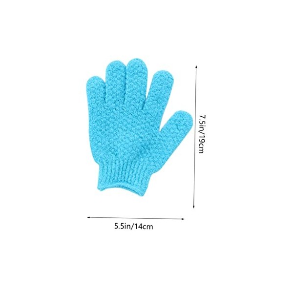 FOMIYES 4 Pièces Gants De Gommage De Bain Exfoliant Pour Le Corps Gants De Douche Exfoliants Épurateurs De Bain Épurateur De 