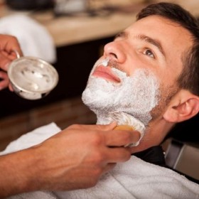 POPETPOP 1Pc Manche En Bois Blaireau Mousse À Raser Brosse Cheveux Doux Barbe Brosse Hommes Blaireau Blaireaux Pour Hommes Ba