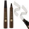 Boobeen Eyebrow Tattoo Pen - Microblading Eyebrow Pencil - Smudgeproof Brow Pencil - Imperméable, longue durée, aspect nature