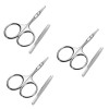 FOMIYES 1 Set Pince À Cils Pince À Cils Ciseaux À Coudre Ciseaux À Poils De Nez De Sécurité Ciseaux De Coupe De Barbe Tondeus