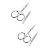 FOMIYES 1 Set Pince À Cils Pince À Cils Ciseaux À Coudre Ciseaux À Poils De Nez De Sécurité Ciseaux De Coupe De Barbe Tondeus