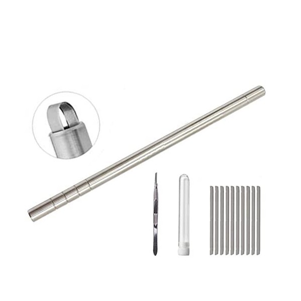 Stylo de gravure professionnel pour cheveux - Stylo de rasage multifonction pour modélisation des poils du visage