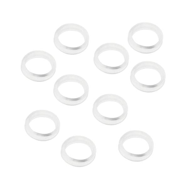 chiwanji 10 Inserts Danneaux Professionnels pour Ciseaux de Coiffure, Blanc