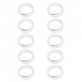 chiwanji 10 Inserts Danneaux Professionnels pour Ciseaux de Coiffure, Blanc