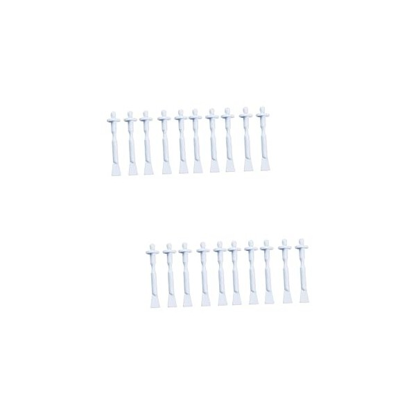 Beavorty Bâtonnets De Cire Jetables Deux En Un 10 Pièces DÉpilation Nasale Polyvalent Spatule Polyvalente