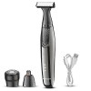 IOIUSKKU Rasoir électrique USB Rechargeable Lady Underarm Areas Trimmer Tondeuse à cheveux avec têtes interchangeables Machin