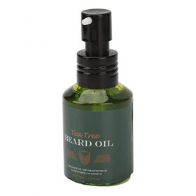 Huile Revitalisante pour Barbe Darbre à thé, Favorise une Croissance Saine et Adoucit la Barbe, 30 Ml, Hydrate, Largement Ut