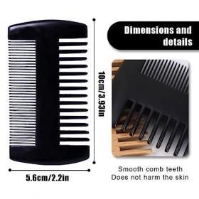 Brosse Barbe Homme,Lissante en Soie de Sanglier,Brosse à Barbe en Poils de Sanglier,pour lentretien quotidien de la barbe,br