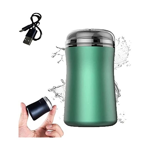 Rasoir électrique lavable au format de poche, mini rasoir rechargeable et étanche, rasoir électrique portable de voyage pour 