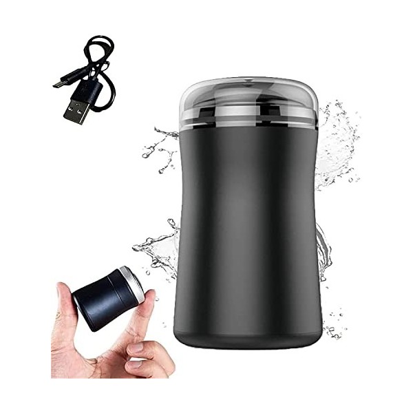 Rasoir électrique lavable au format de poche, mini rasoir rechargeable et étanche, rasoir électrique portable de voyage pour 