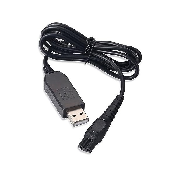 ENJOY-UNIQUE Câble de charge USB de sortie 15V Cordon dalimentation Compatible avec Philips rasoirs HQ8505 HQ6 HQ7 HQ8 HQ9 R