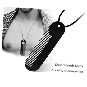 POPETPOP Petit Peigne À Barbe Pour Hommes Barbe Moustache Peigne Peigne De Poche Pour Barbe Brosse À Cheveux Pour Hommes Peig