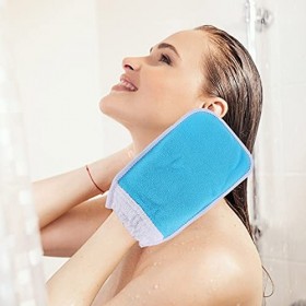 minkissy 2 Pièces Gants De Bain Éponges De Bain Pour Douche Gant De Toilette Pour Bain Exfoliant Gant De Douche Mitaines De B