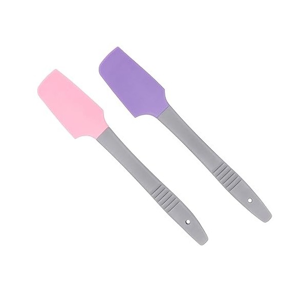 POPETPOP 2 Pièces Spatule De Cire De Silicone Bâtons De Cire Applicateur De Cire De Silicone Mini Spatule Applicateurs De Maq