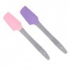 POPETPOP 2 Pièces Spatule De Cire De Silicone Bâtons De Cire Applicateur De Cire De Silicone Mini Spatule Applicateurs De Maq