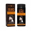 Poudre coiffante pour barbe - Aspect naturel - Pour homme et femme