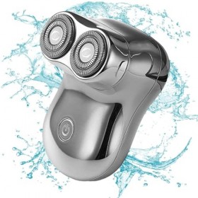 Mini rasoir rotatif | Rasoir électrique portatif | Mini rasoir rotatif avec coupe en acier inoxydable pour voyage daffaires 