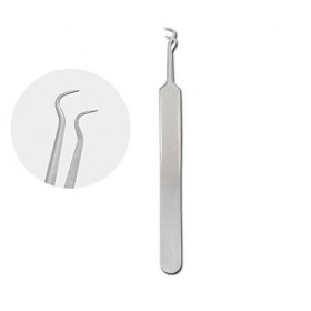 Pince en acier inoxydable professionnelle pour retrait des points noirs, de l’acné et des comédons