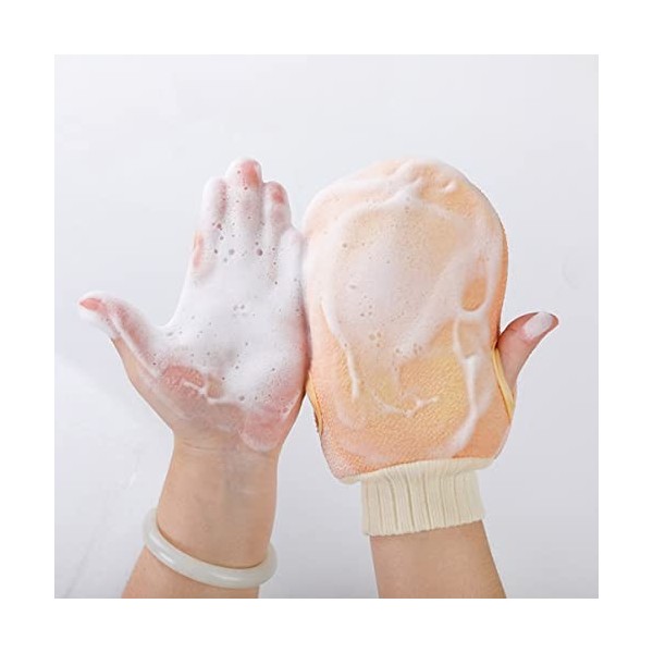 minkissy 2 Pièces Gant De Douche Exfoliant Pour Le Gants De Gommage Pour Le Corps Gants De Bain Pour Le Corps Serviettes Pour