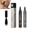 Elmyse Lot de 5 stylos de remplissage de barbe, stylo de remplissage de barbe étanche, stylo à barbe Elmyse, pour définir vot