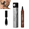 Elmyse Lot de 5 stylos de remplissage de barbe, stylo de remplissage de barbe étanche, stylo à barbe Elmyse, pour définir vot