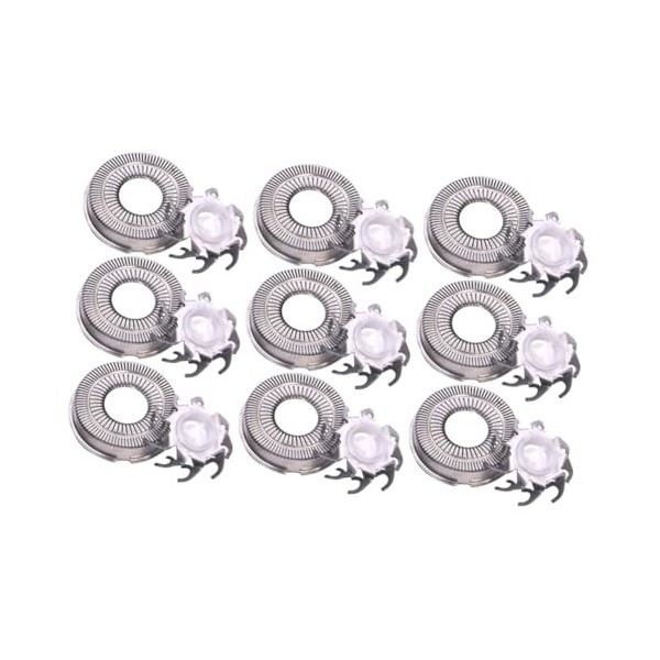 FOMIYES Tête De Rasoir Électrique Lame De Rasoir R6 Tête De Barbe 3 Pièces